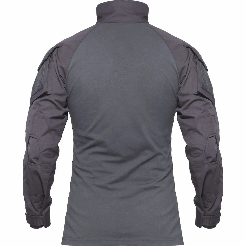 Men Military Tactical T-shirt Long Sleeve SWAT Soldiers Combat T Shirt Airsoft Clothes Man's US Army Shirts No Pads