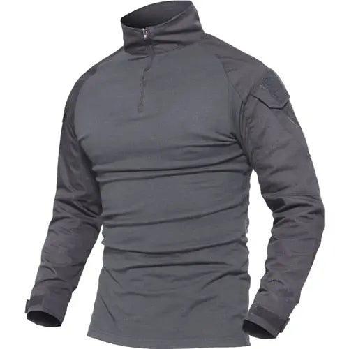 Men Military Tactical T-shirt Long Sleeve SWAT Soldiers Combat T Shirt Airsoft Clothes Man's US Army Shirts No Pads