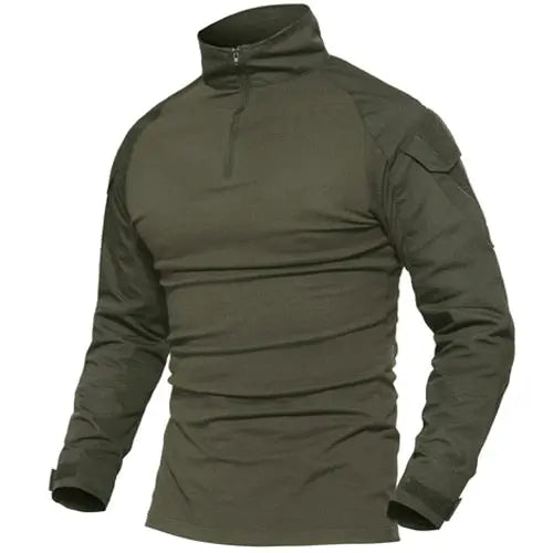 Men Military Tactical T-shirt Long Sleeve SWAT Soldiers Combat T Shirt Airsoft Clothes Man's US Army Shirts No Pads