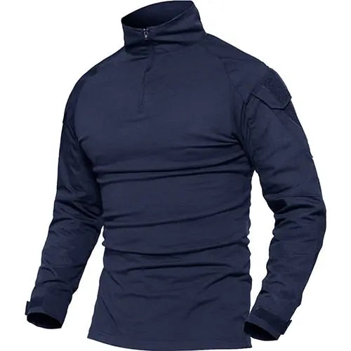 Men Military Tactical T-shirt Long Sleeve SWAT Soldiers Combat T Shirt Airsoft Clothes Man's US Army Shirts No Pads